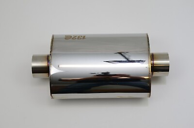 1320 ultra quiet resonator muffler stainless steel universal 2.5quot; inlet amp; out #ad $72.00
