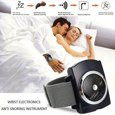 #ad US Stock！Electric Noise Anti Snoring Device Sleep Apnea Stop Snore Aid Stopper $11.38