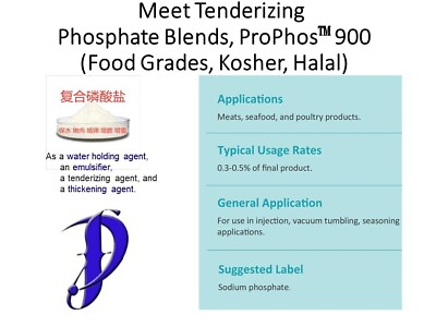 #ad Meat tenderizing and water holding phosphate blends ProPhos 900 50 LB Carton $198.00