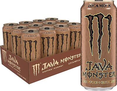 #ad Monster Energy Java Loca Moca Coffee Energy Drink 15 Ounce Pack of 12 $24.99
