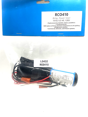 #ad RCO410 3 in 1 Compressor Hard Start Capacitor Kit for Refrigerators amp; Freezers $10.20