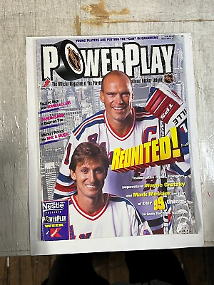 #ad Powerplay NHL Magazine Nov Dec 1996 Mark Messier Wayne Gretzky Combined Shippi $15.00