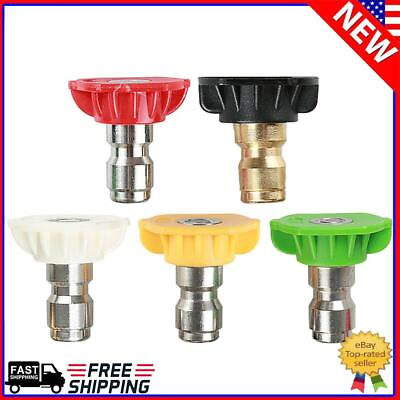 #ad 5pcs 250 BAR Washer Snow Foam Lance Spray Nozzle Tip 5 Colors High Pressure $7.50