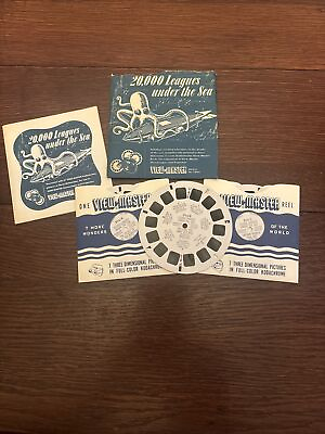 #ad 1950’s Vintage View Master 20000 LEAGUES UNDER THE SEA Set 974 A B And C $16.99
