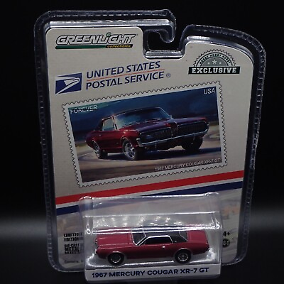 #ad 2024 GREENLIGHT 1967 MERCURY COUGAR XR 7 GT USPS HOBBY EXCLUSIVE 1:64 $9.99