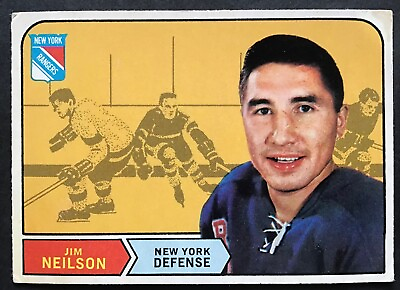 #ad #ad 1968 69 Topps Hockey Jim Neilson #172 Def NY Rangers PTD CANADA USA Free Ship $6.99