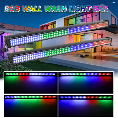 2X 80W 192 LED Wall Washer Light RGB DMX Stage Light Strobe Show Party Event $109.24