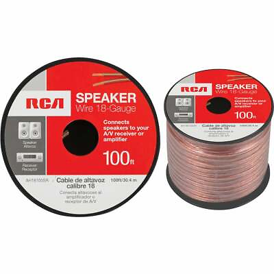 RCA 100ft 18 Gauge Speaker Wire #ad $12.99