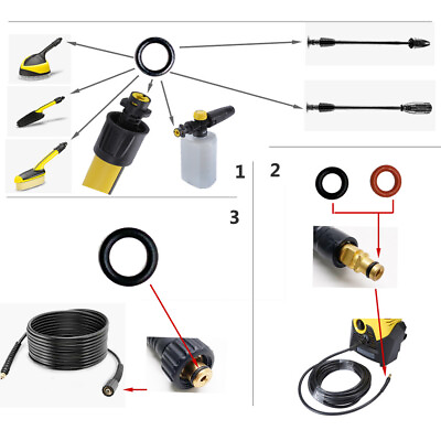 #ad #ad O Sealing O Ring Set for Karcher K2 K3 K4 K5 K6 K7 Pressure Washer Pump Parts $14.24