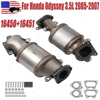 #ad Catalytic Converter Front BANK 1 amp; 2 For 2005 2006 2007 Honda Odyssey 3.5L $79.99