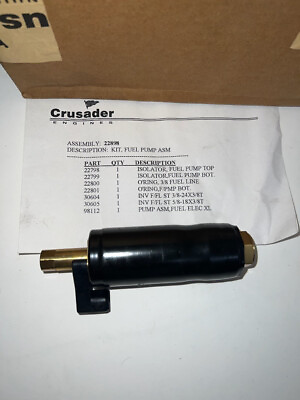 #ad Low Pressure Electric Fuel Pump Crusader PN: C 22898 $380.00