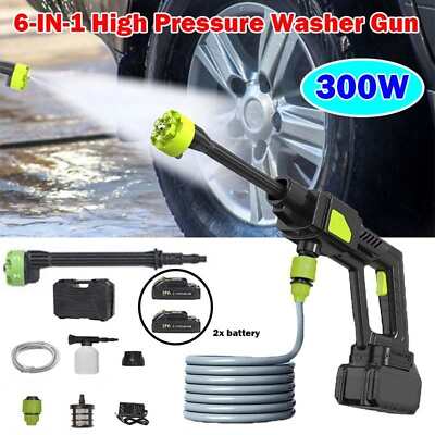 Wireless High Pressure Car Washer Portable Car Wash Cleaner Machine Water Gun #ad #ad $49.39