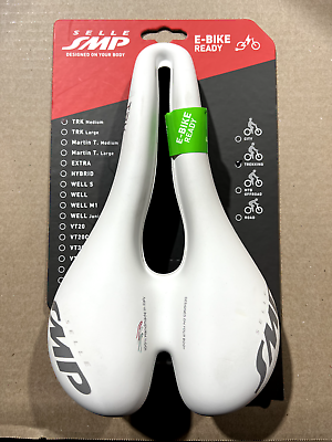 #ad NEW Selle SMP TRK MEDIUM Bicycle Saddle Channel Comfort Bike Seat : WHITE $69.99