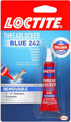 #ad Loctite Heavy Duty Threadlocker Blue 242 For Permanently Locks Pack Of 12 $164.02