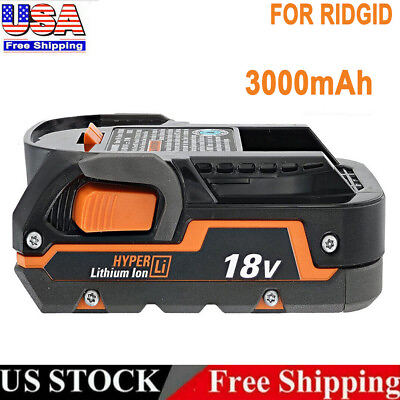 For Ridgid New 18 Volt Hyper Lithium Battery 18V R840087 R840085 Rigid 18V Tools #ad $28.98