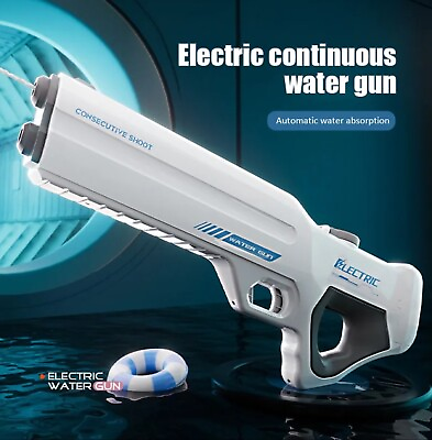 #ad Electric Water Gun High Pressure Squirt Blaster Soaker Summer Outdoor Pool Toys AU $59.99