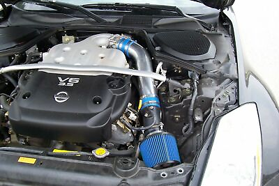 #ad BCP BLUE 03 06 350Z G35 FX35 3.5L V6 Short Ram Racing Intake Filter For Nissan $39.60