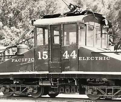 #ad #ad Pacific Electric Railway PE #1544 Electric Motor Locomotive Train Photo 1969 $14.99