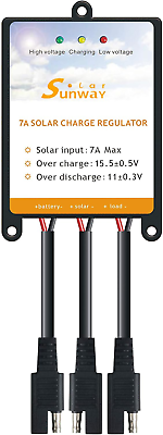 #ad Sunway Solar Panels Charge Controller 12V Battery Regulator 7A for Safe of Solar $22.62