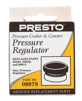 Presto 09978 Black Pressure Cooker Canner Non Stick Pressure Regulator #ad #ad $14.28