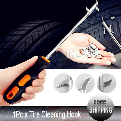 #ad Car Tyre Cleaning Hook Stones Clean Accessories Groove Broken Stone Remover Tool $8.79