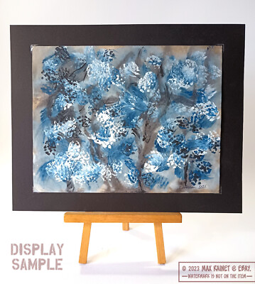 #ad Spray of Blue Flowers 2021 C Peterson * Original Painting * Abstract watercolor $249.95