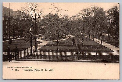#ad Gramercy Park New York City undivided back postcard $6.88