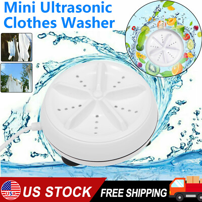 Automatic Mini Ultrasonic Washing Machine Clothes Washer for Home Travel HOT $18.85