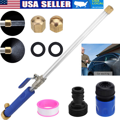 2in1 High Pressure Power Washer wand Hydro Jet Water Hose Nozzle for Garden Hose #ad $13.96