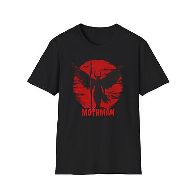 #ad Mothman T Shirt Warrior Mothman Cryptid Tee Shirt Unisex Softstyle T Shirt $21.99