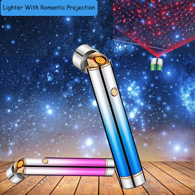 #ad Electric USB Cigarette Lighter Mini Slim Cigarette Lighter Aluminum Rechargeable $9.99