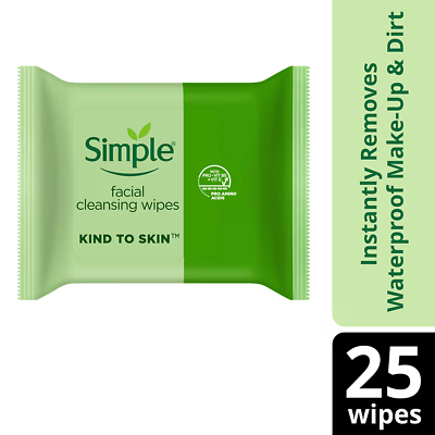 #ad Simple Kind To Skin Cleansing Facial Wipes 25 Wipes $22.98