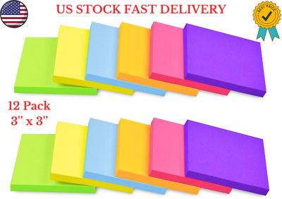 #ad Post It Notes Pop Up Sticky Notes 3X3 Inches 9 Pads Bright Colors Self St... $6.49