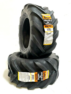 #ad TWO NEW 23X10.50 12 Super Lug Tires 23 10.50 12 LUG GRAVELY R1 LUG $129.99