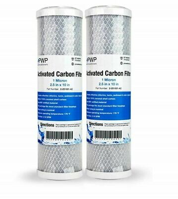 #ad #ad Pro Water Parts Activated Carbon CTO Water Filter 1 Micron 2 pack... $13.00
