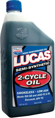 #ad LUCAS OIL 10110 Semi Synthetic 2 Cycle 2 Stroke Motorcycle Engine Motor Oil 1 Qt $18.64