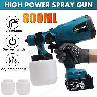 #ad Cordless High Pressure Paint Sprayer HVLP Spray Gun Airless For Makita Battery $68.95