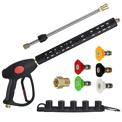 #ad Replacement Pressure Washer Gun With Extension Wand M22 15Mm Or M22 14Mm Fitt $53.99