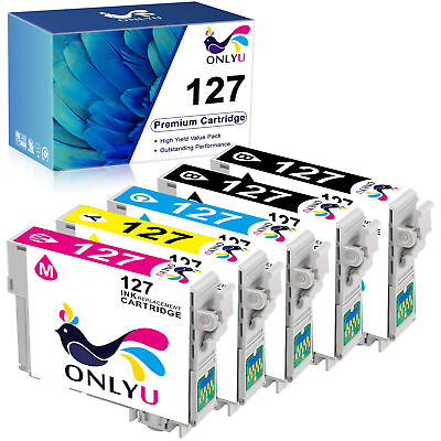 #ad 1 5PK Compatible for Epson 127 Ink Cartridge WorkForce 545 630 633 635 645 840 $7.49