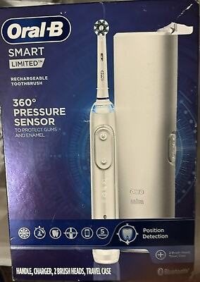 #ad Oral B Smart Limited 360 Pressure Electric Rechargeable Toothbrush White NEW $110.00