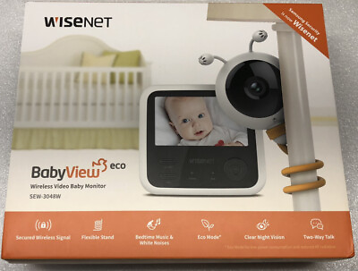 Samsung Wisenet BabyView Eco SEW 3048WN Baby Monitor Camera $35.00