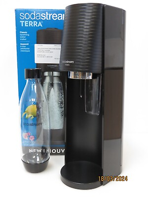 SodaStream Terra Sparkling Water Maker Black OB #ad $39.99