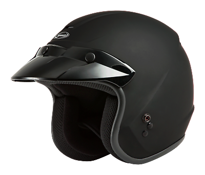 #ad GMAX OF 2 Open Face Helmet Matte Black Large $59.95