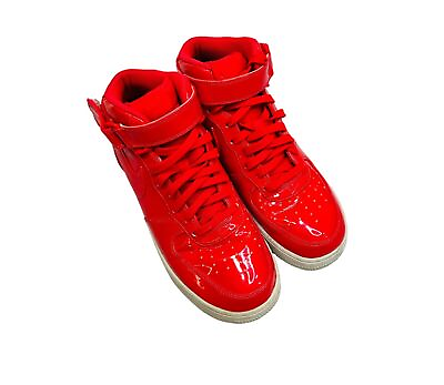 #ad NIKE Air Force 1 Mid Men#x27;s Size 7.5 Siren Red on White A00702 600 2017 $39.00