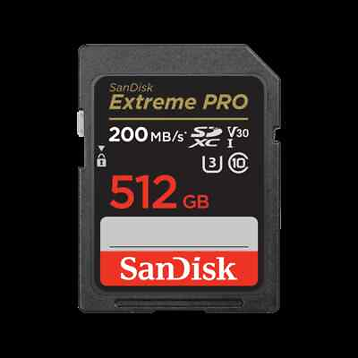 #ad SanDisk 512 GB Extreme PRO® SDHC™ And SDXC™ UHS I Card SDSDXXD 512G GN4IN $69.99