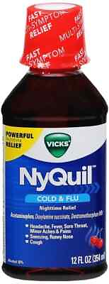 #ad NYQUIL CHERRY COLD AND FLU 12OZ exp 11 2025 $13.99