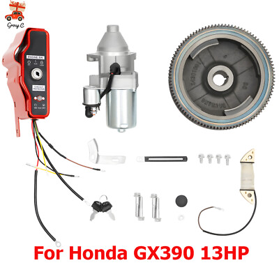 #ad For Honda GX390 13HP Enginesamp;Generator Electric Start Kit Flywheel Starter Motor $75.05