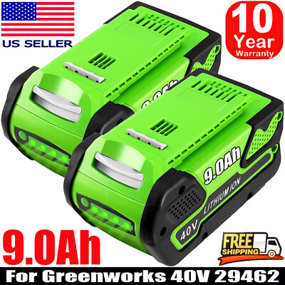 #ad 2PACK 40V 9.0Ah 29472 For Greenworks Lithium G MAX Battery 9.0AH 29462 20302 NEW $192.98
