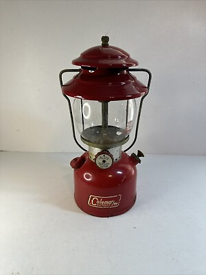 #ad Vintage 1970 Coleman 200A Single Mantle Lantern 5 70 Pyrex Globe Original $112.20