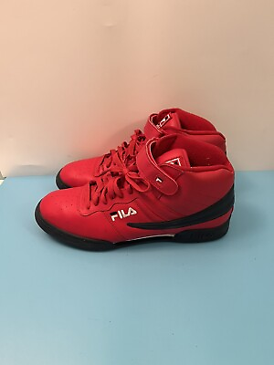 Fila Men#x27;s F 13V Leather Sneakers 1VF059LX 640 Red size 12 #ad $25.00